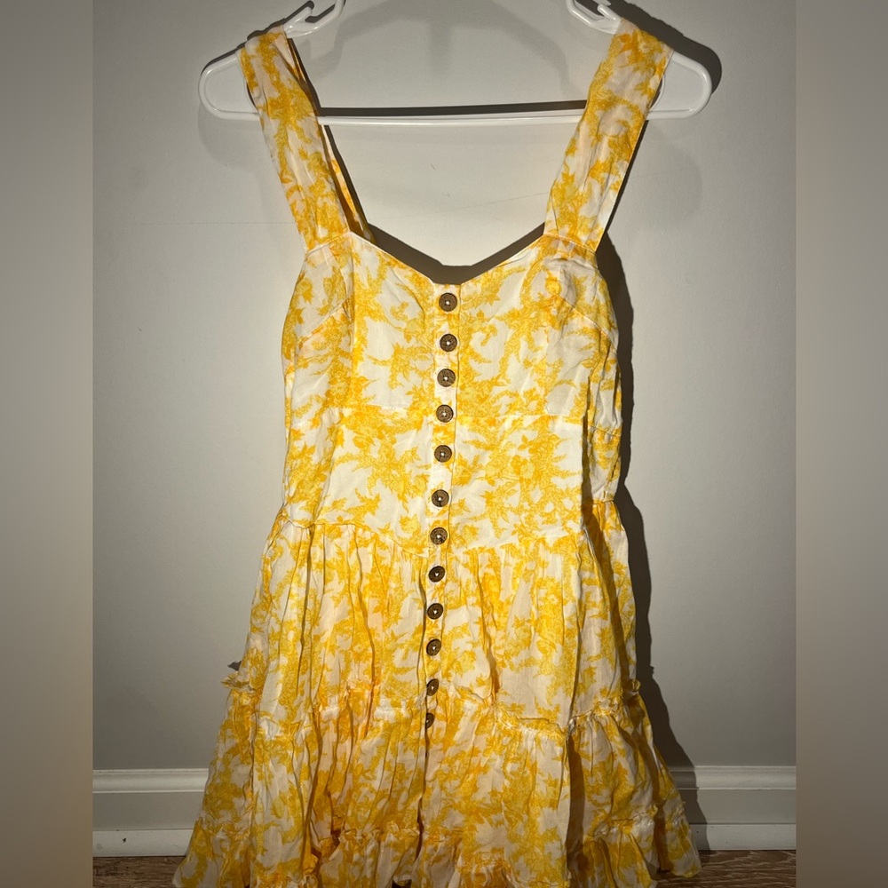 Free People dance on the blacktop floral mini dress